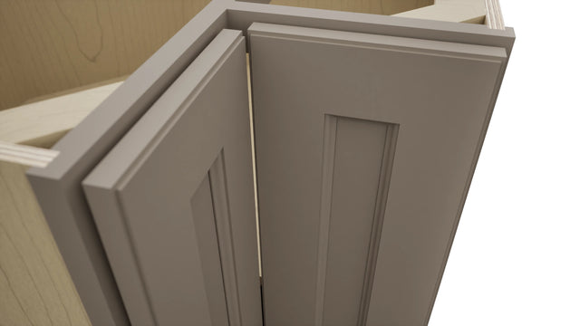 Fabuwood Fusion Oyster ERB33 Base Corner Easy Reach Cabinet, Detail View