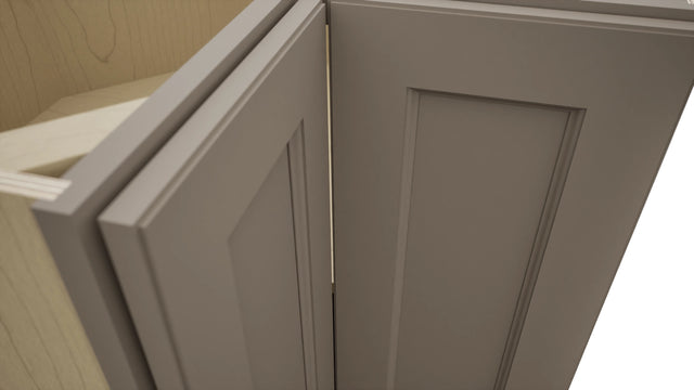 Fabuwood Fusion Oyster ERB36 Base Corner Easy Reach Cabinet, Detail View