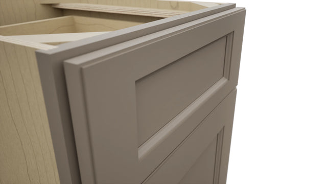 Fabuwood Fusion Oyster FD18 Vanity Desk, Detail View