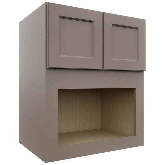 Fabuwood Fusion Oyster MC303621 Wall Microwave Cabinet, Front View