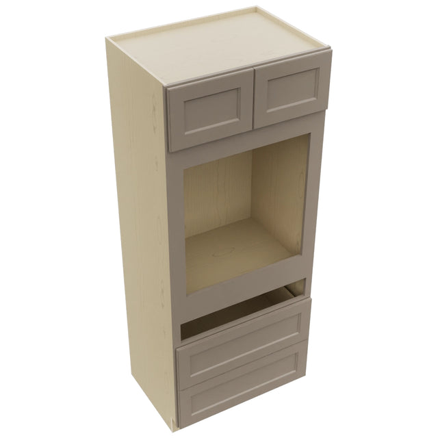 Fabuwood Fusion Oyster OC3384C Tall Oven Cabinet Combo, Top View