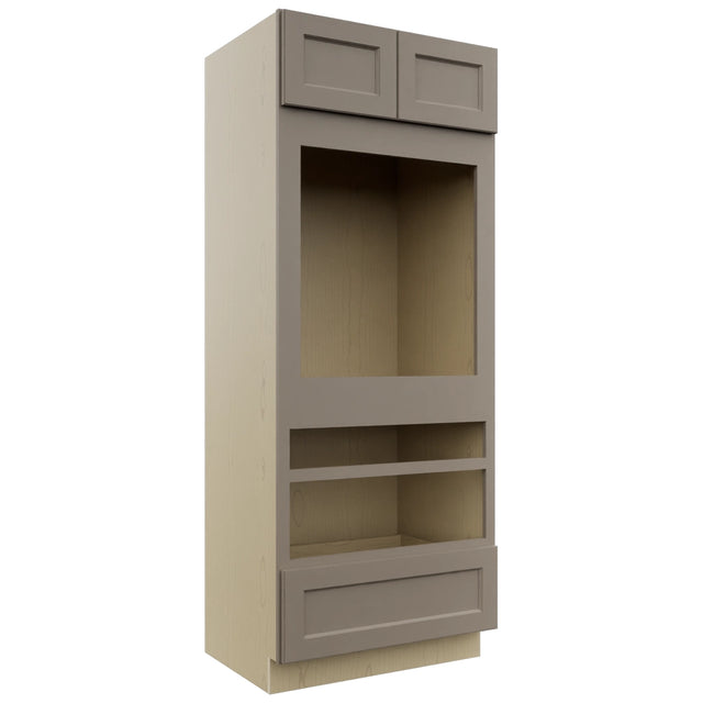 Fabuwood Fusion Oyster OC3384D Tall Oven Cabinet Double, Front View