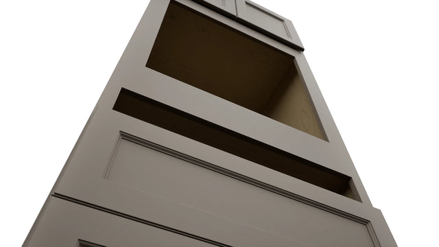 Fabuwood Fusion Oyster OC3390C Tall Oven Cabinet Combo, Detail View