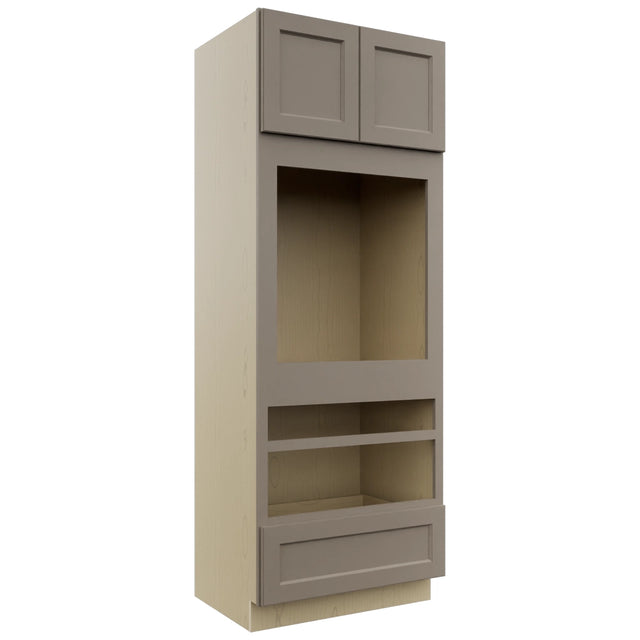 Fabuwood Fusion Oyster OC3390D Tall Oven Cabinet Double, Front View