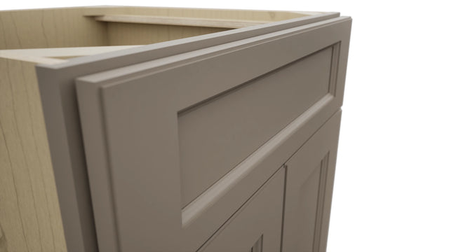 Fabuwood Fusion Oyster SB24 Base Sink Cabinet, Detail View