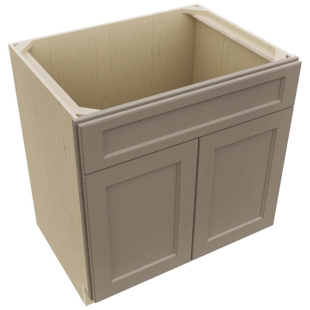 Fabuwood Fusion Oyster SB33SDF Base Sink Cabinet, Top View