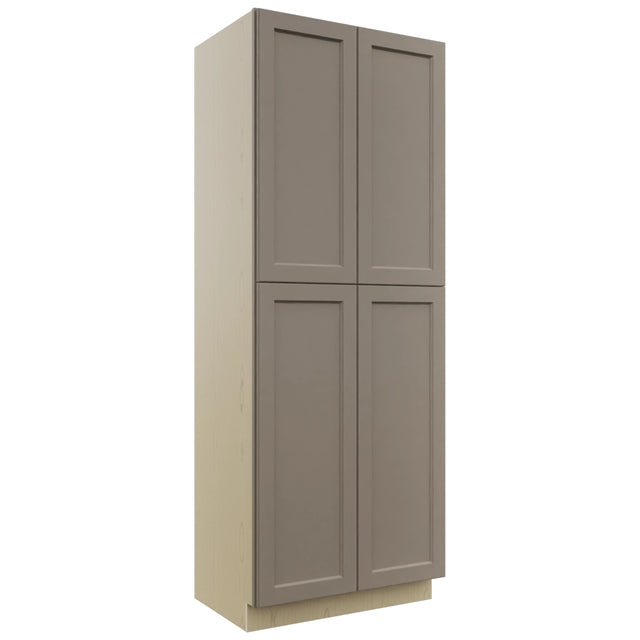 Fabuwood Fusion Oyster TP362496 Tall Pantry Cabinet, Front View