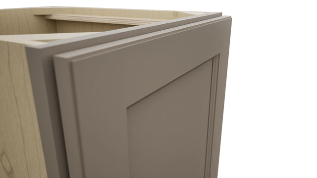 Fabuwood Fusion Oyster VB18FD Vanity Base Full Height Cabinet, Detail View