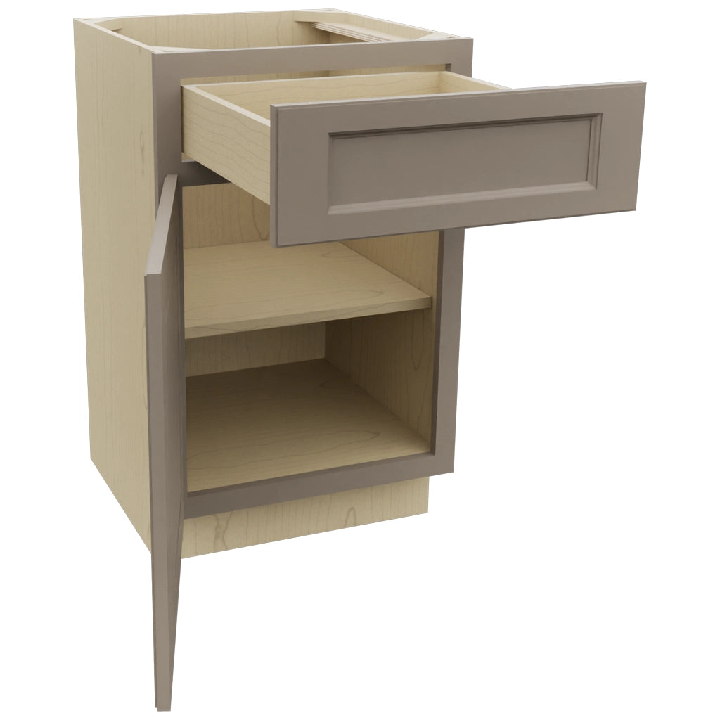 Fabuwood Fusion Oyster VB21-34 Vanity Base Standard Cabinet, Open View