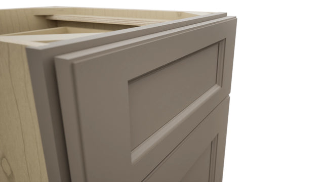 Fabuwood Fusion Oyster VDB18-34 Vanity Drawer Cabinet, Detail View