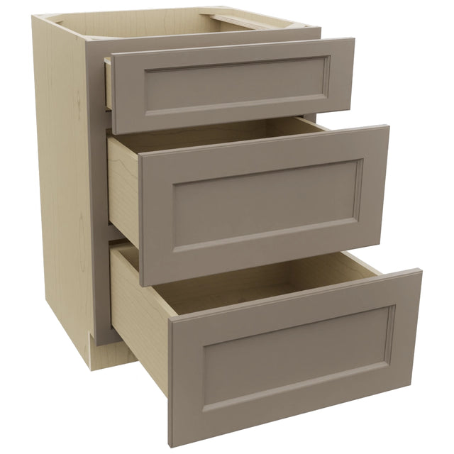 Fabuwood Fusion Oyster VDB24-34 Vanity Drawer Cabinet, Open View