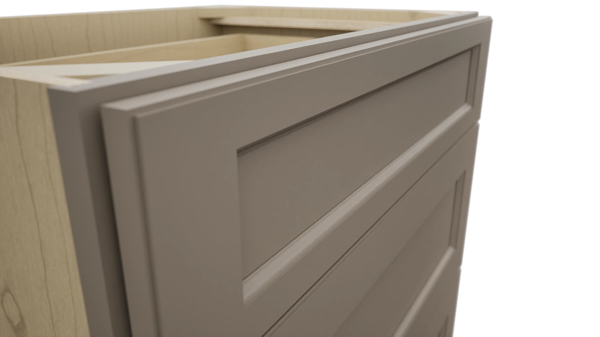 Fabuwood Fusion Oyster VDB30-34 Vanity Drawer Cabinet, Detail View