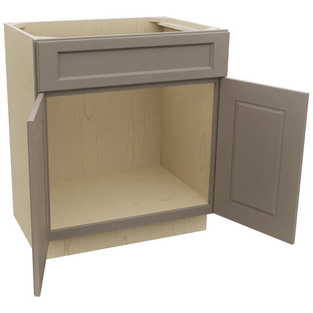 Fabuwood Fusion Oyster VSB30-34 Vanity Sink Cabinet, Open View