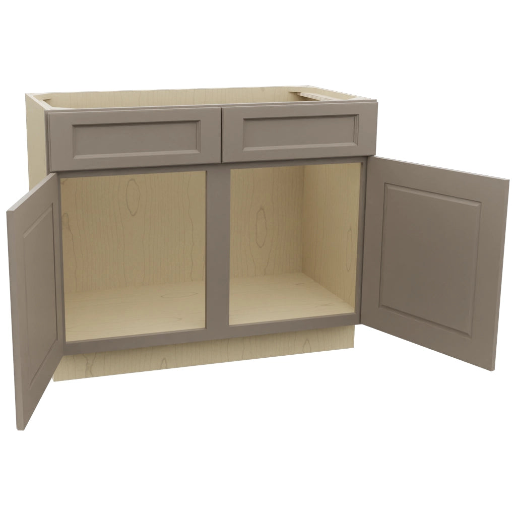 Fabuwood Fusion Oyster VSB42-34 Vanity Sink Cabinet, Open View