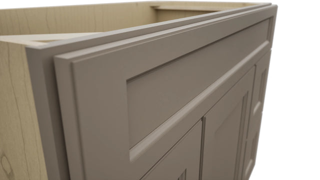 Fabuwood Fusion Oyster VSD30DL Vanity Combo Cabinet, Detail View