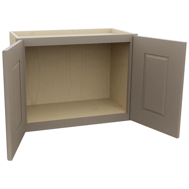 Fabuwood Fusion Oyster W2418 Wall Standard Cabinet, Open View