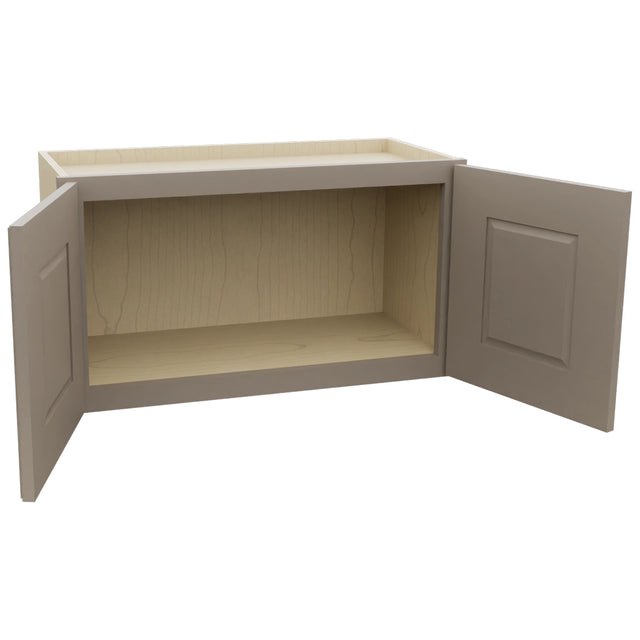 Fabuwood Fusion Oyster W2715 Wall Standard Cabinet, Open View