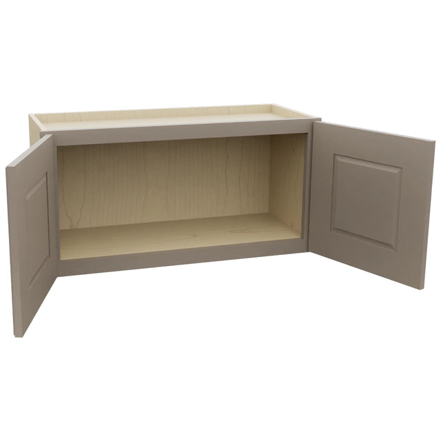 Fabuwood Fusion Oyster W3015 Wall Standard Cabinet, Open View