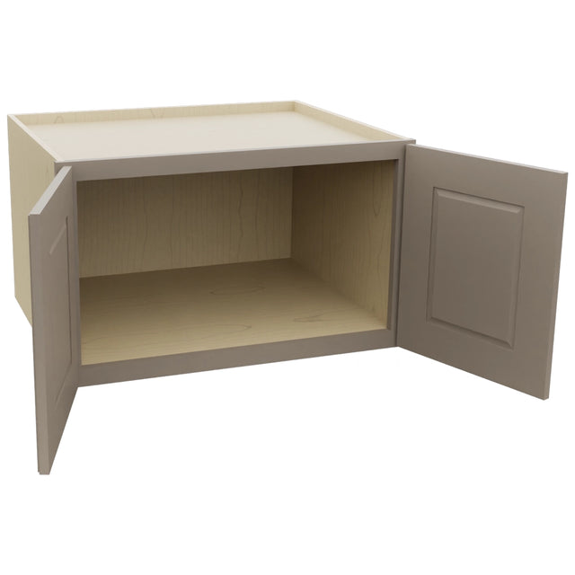 Fabuwood Fusion Oyster W301824 Wall Deep Cabinet, Open View
