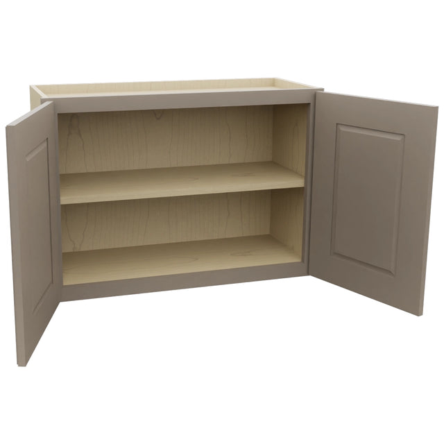 Fabuwood Fusion Oyster W3021 Wall Standard Cabinet, Open View