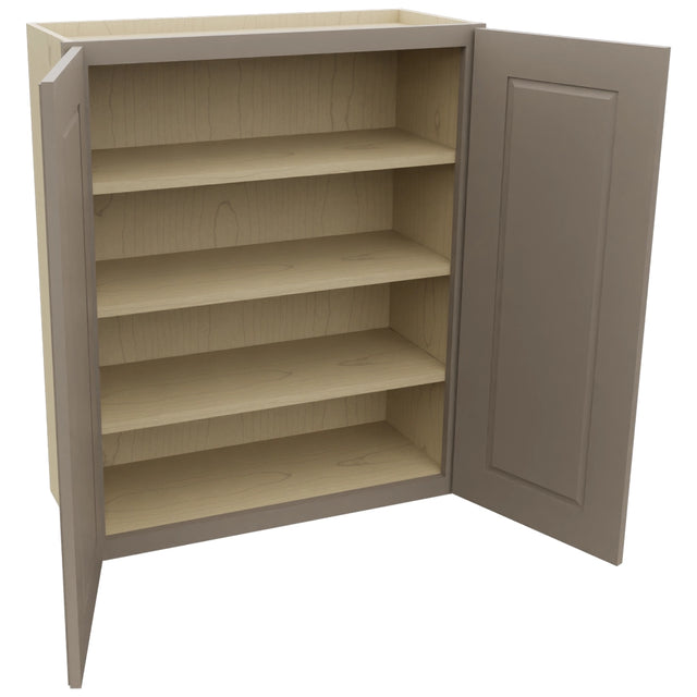 Fabuwood Fusion Oyster W3036 Wall Standard Cabinet, Open View
