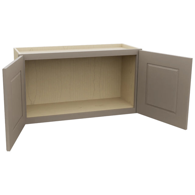 Fabuwood Fusion Oyster W3318 Wall Standard Cabinet, Open View