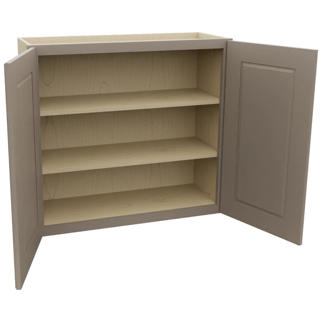 Fabuwood Fusion Oyster W3330 Wall Standard Cabinet, Open View