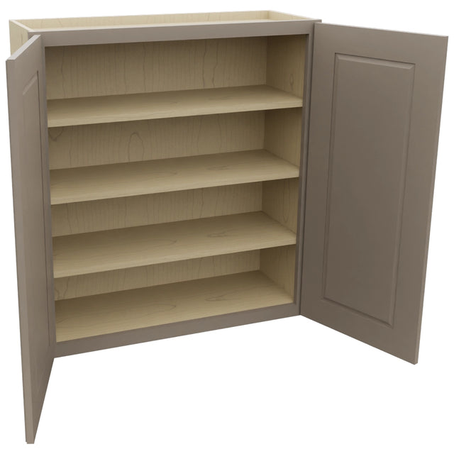 Fabuwood Fusion Oyster W3336 Wall Standard Cabinet, Open View