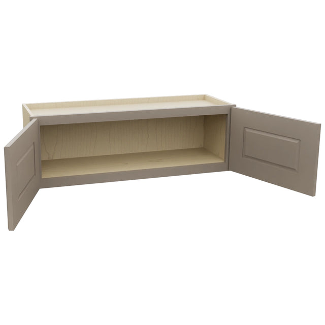 Fabuwood Fusion Oyster W3612 Wall Standard Cabinet, Open View