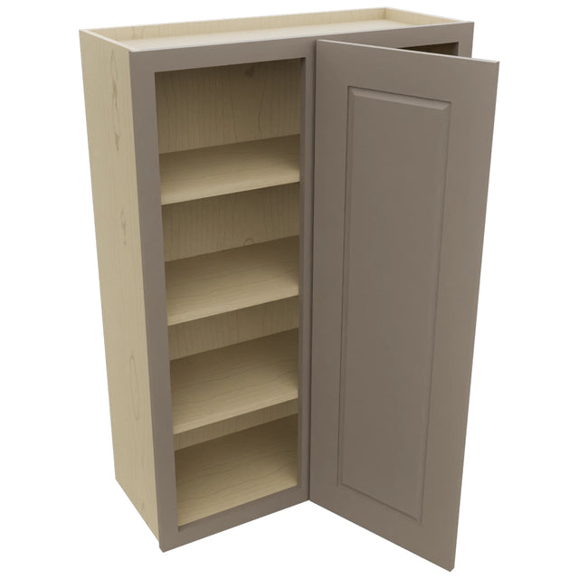 Fabuwood Fusion Oyster WBC3042 Wall Corner Blind Cabinet, Open View