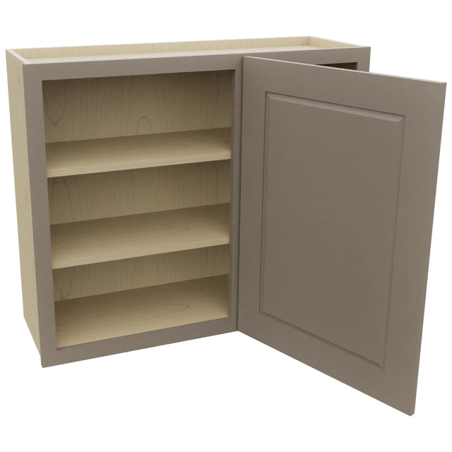 Fabuwood Fusion Oyster WBC3630 Wall Corner Blind Cabinet, Open View