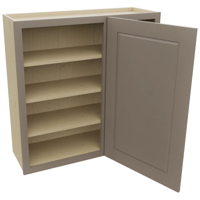 Fabuwood Fusion Oyster WBC3636 Wall Corner Blind Cabinet, Open View