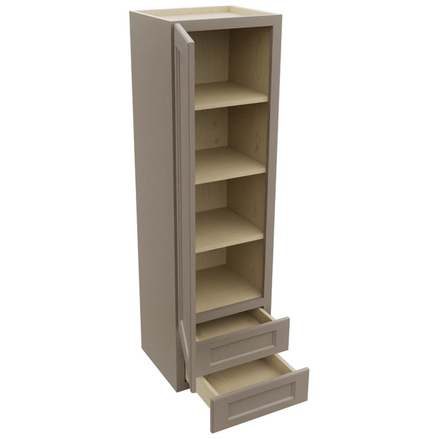 Fabuwood Fusion Oyster WD1860 Wall Drawer Cabinet, Open View