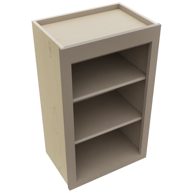 Fabuwood Fusion Oyster WOS1830 Wall Open Shelf, Top View