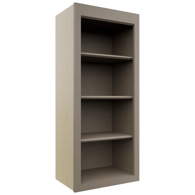 Fabuwood Fusion Oyster WOS1842 Wall Open Shelf, Front View