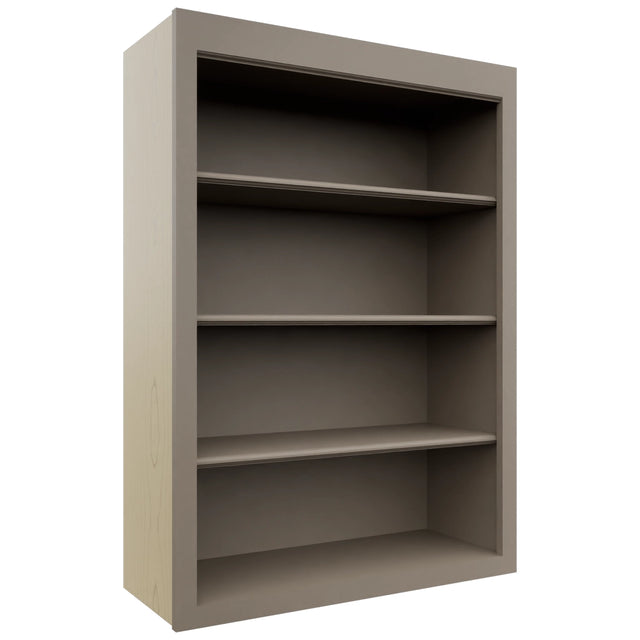 Fabuwood Fusion Oyster WOS3042 Wall Open Shelf, Front View
