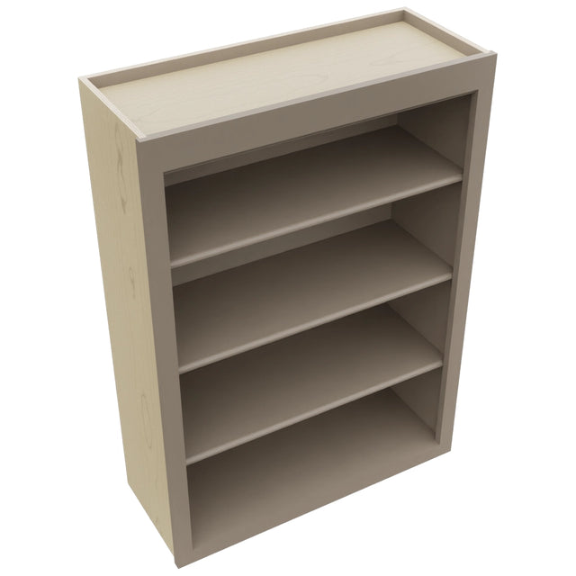 Fabuwood Fusion Oyster WOS3042 Wall Open Shelf, Top View