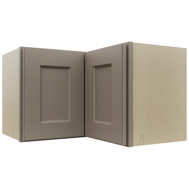 Fabuwood Fusion Oyster WPC2415 Wall Corner Pie Cabinet, Front View