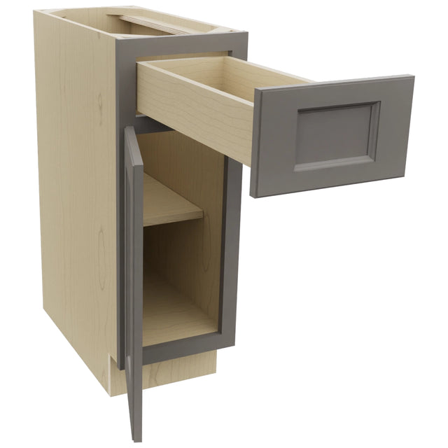 Fabuwood Fusion Stone B12 Base Standard Cabinet, Open View