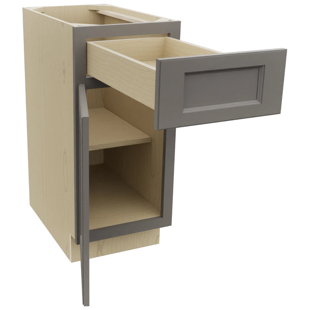 Fabuwood Fusion Stone B15 Base Standard Cabinet, Open View