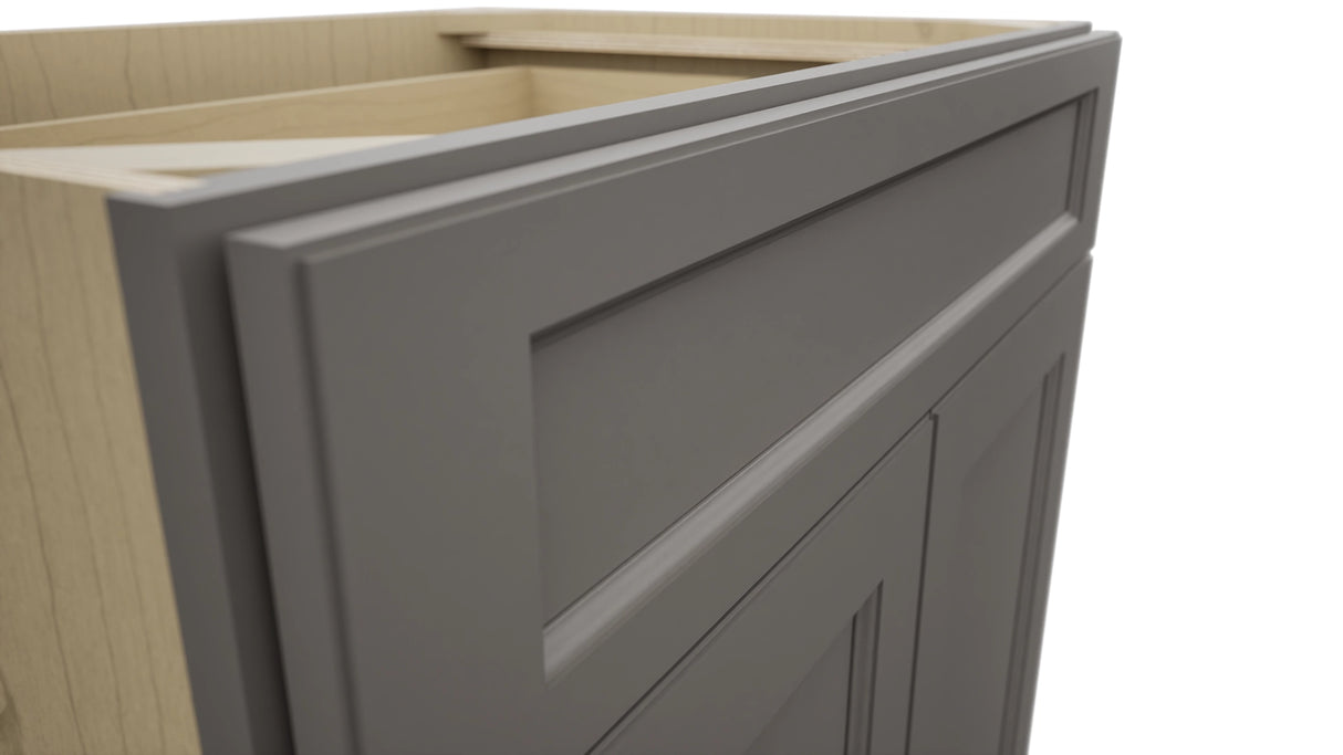 Fabuwood Fusion Stone B33SDF Base Standard Cabinet, Detail View