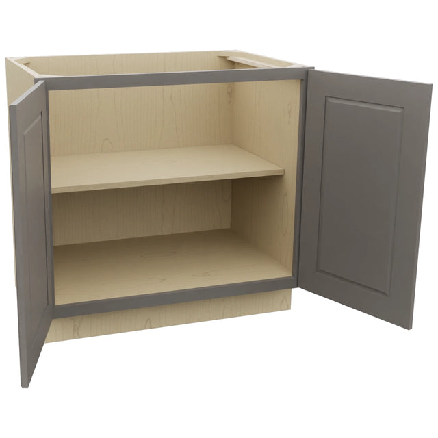 Fabuwood Fusion Stone B36FD Base Full Door Cabinet, Open View