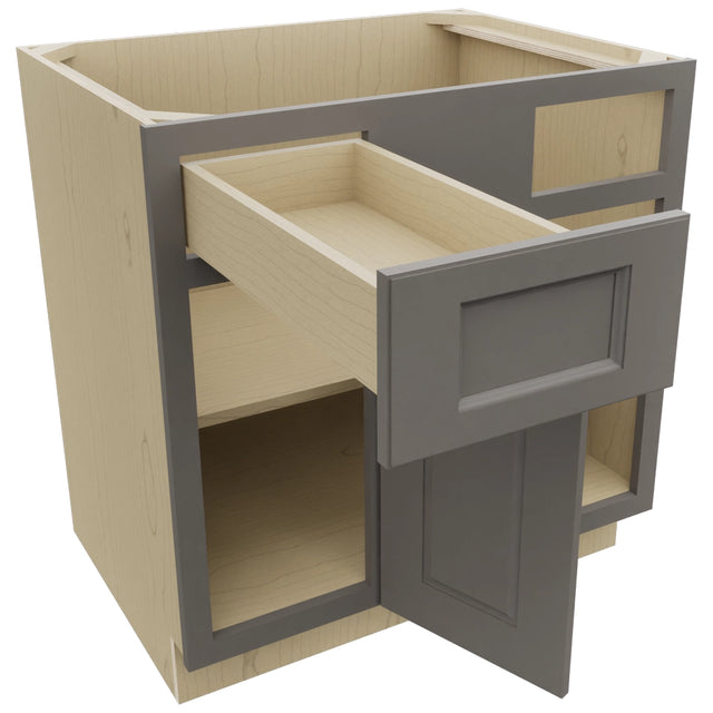 Fabuwood Fusion Stone BLB39/42 Base Corner Blind Cabinet, Open View