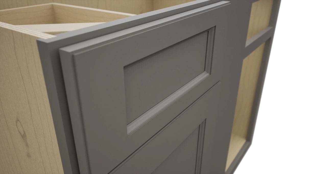 Fabuwood Fusion Stone BLB42/45 Base Corner Blind Cabinet, Detail View