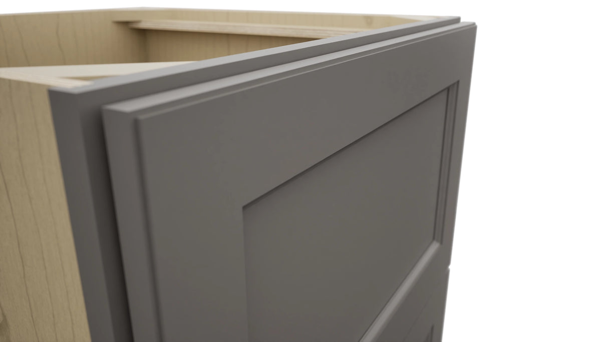 Fabuwood Fusion Stone DB24-2 Base 2 Drawers Cabinet, Detail View