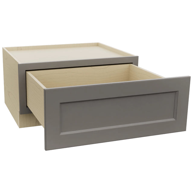 Fabuwood Fusion Stone DBS30 Base Bench Seat Cabinet, Open View