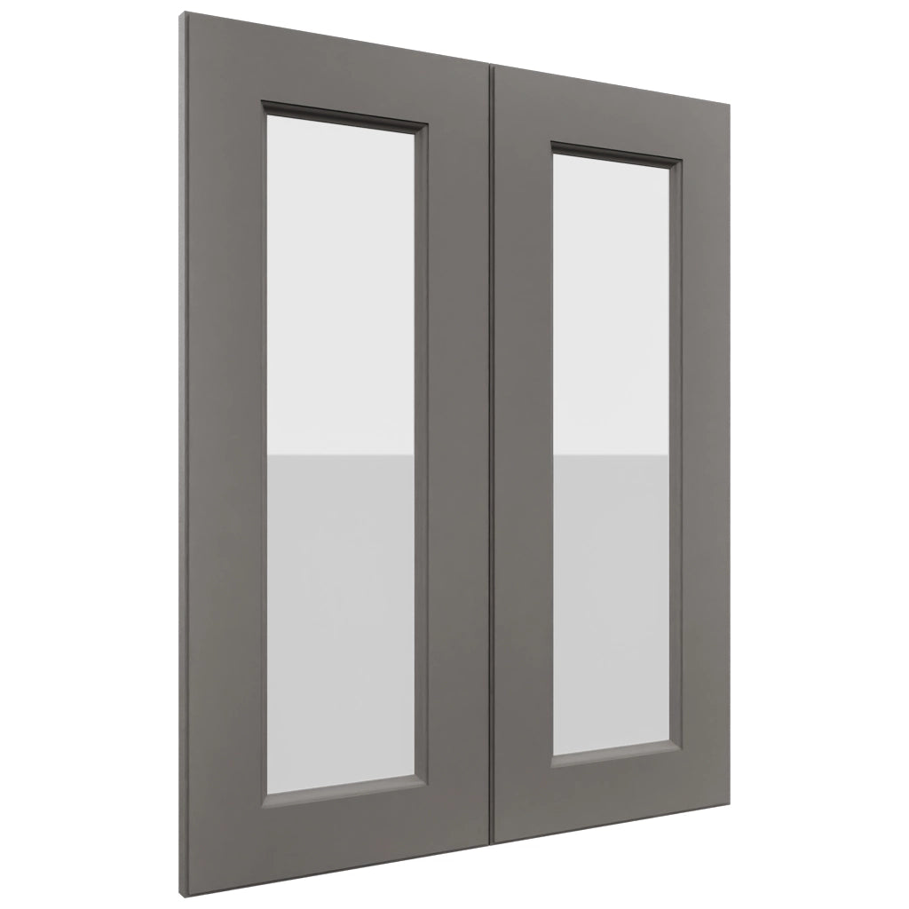 Fabuwood Fusion Stone DS GDW2430 Wall Glass Door, Front View