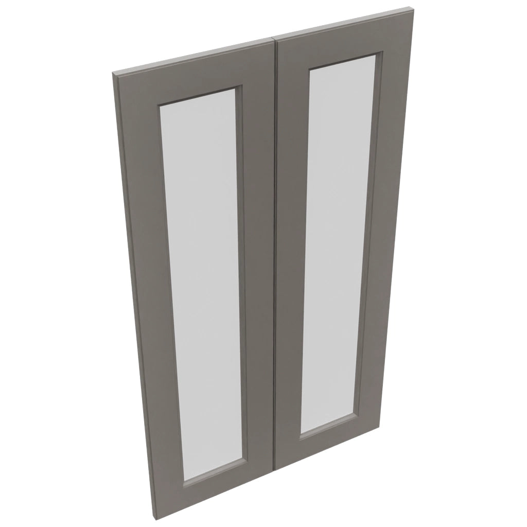 Fabuwood Fusion Stone DS GDW2442 Wall Glass Door, Top View