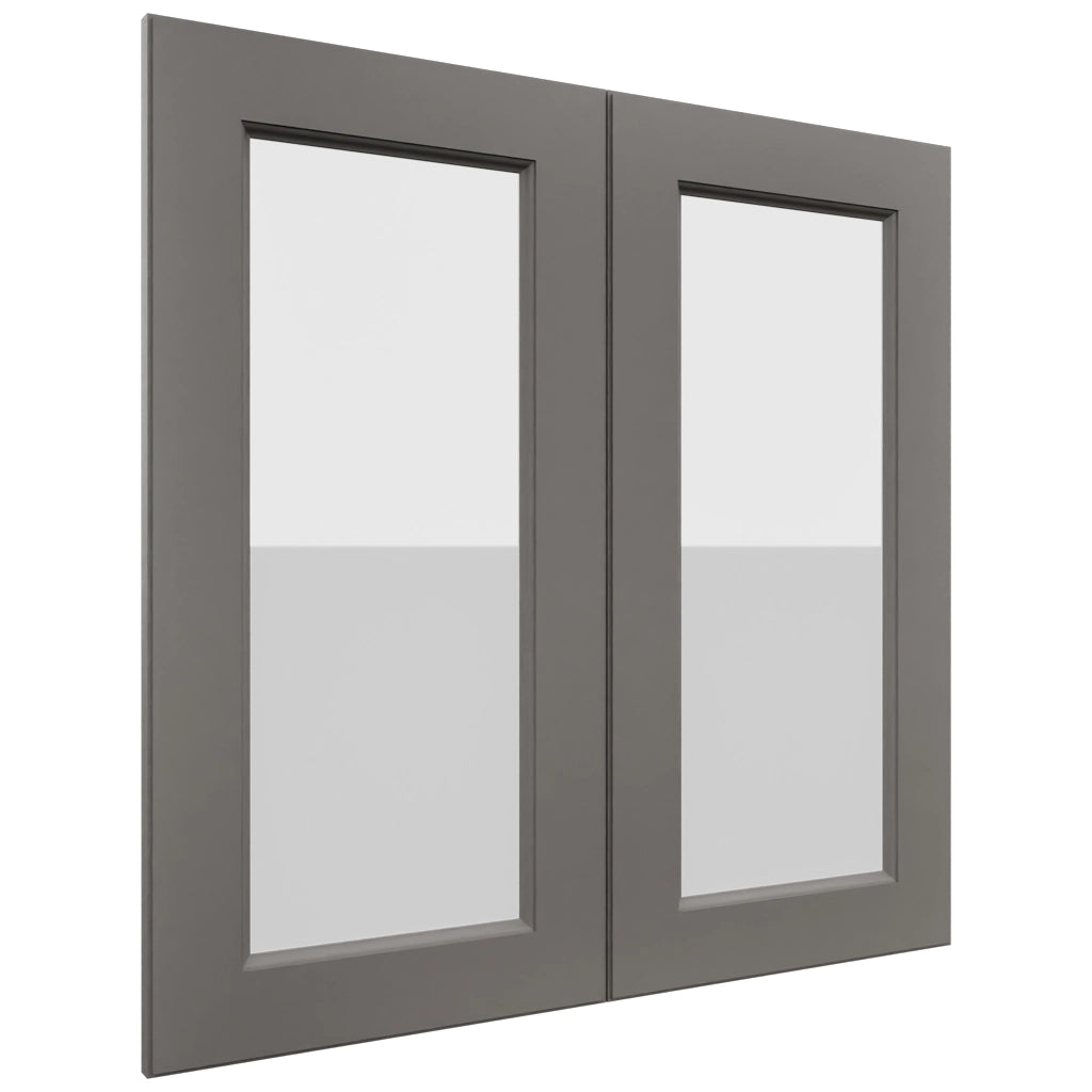 Fabuwood Fusion Stone DS GDW3030 Wall Glass Door, Front View