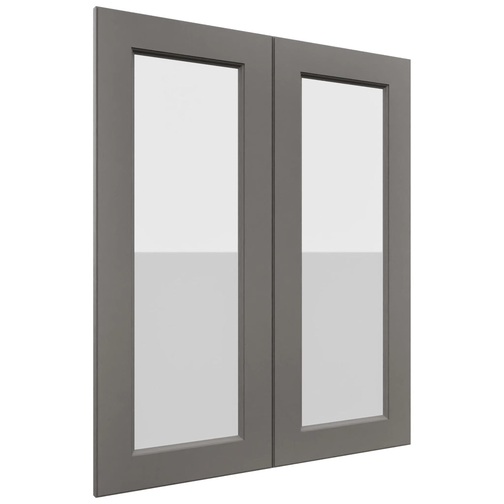 Fabuwood Fusion Stone DS GDW3036 Wall Glass Door, Front View